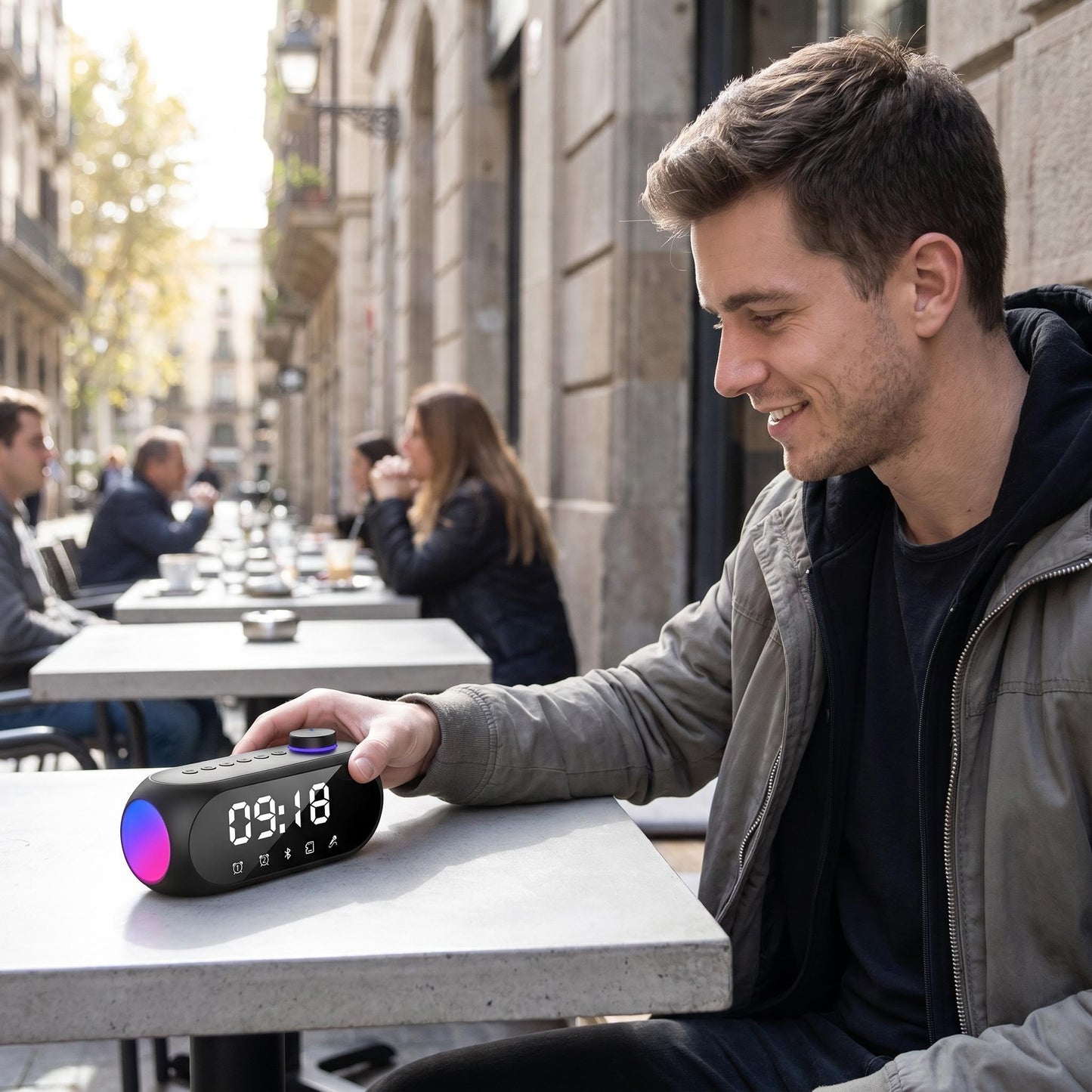 🎵 Bluetooth mini hangszóró – Erőteljes mélyhangok, hordozható, kültéri használatra alkalmas, vízálló, hosszú akkumulátor-élettartam, zene bárhová, utánvéttel