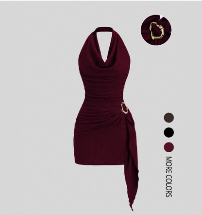 👗💫 Női, hátkivágású, karcsúsító, V-nyakú szabadidőruha
