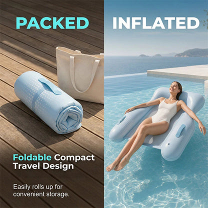 🏊‍♀️☁️ Bőrbarát PVC úszóágy💦 Akár medencében, akár a tengerben, ez a tökéletes választás