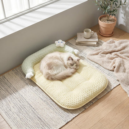 🛋️ Egész évben használható kisállat-kanapé – nedvességálló, lélegző, télen meleg, nyáron hűvös, levehető huzattal, kutyáknak és macskáknak egyaránt alkalmas, utánvéttel