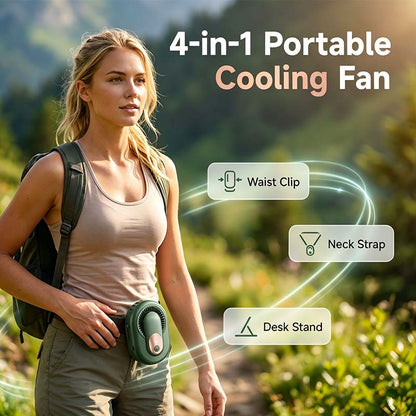 4 az 1-ben hordozható övventilátor digitális kijelzővel | COOLBELT