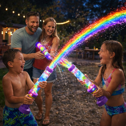 🌊🌈Színes szivárványos LED-es vízipisztoly
