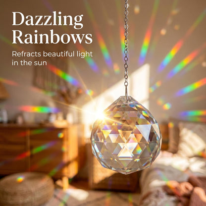 🌈✨Dekoratív napfényfogó kristály medál szett
