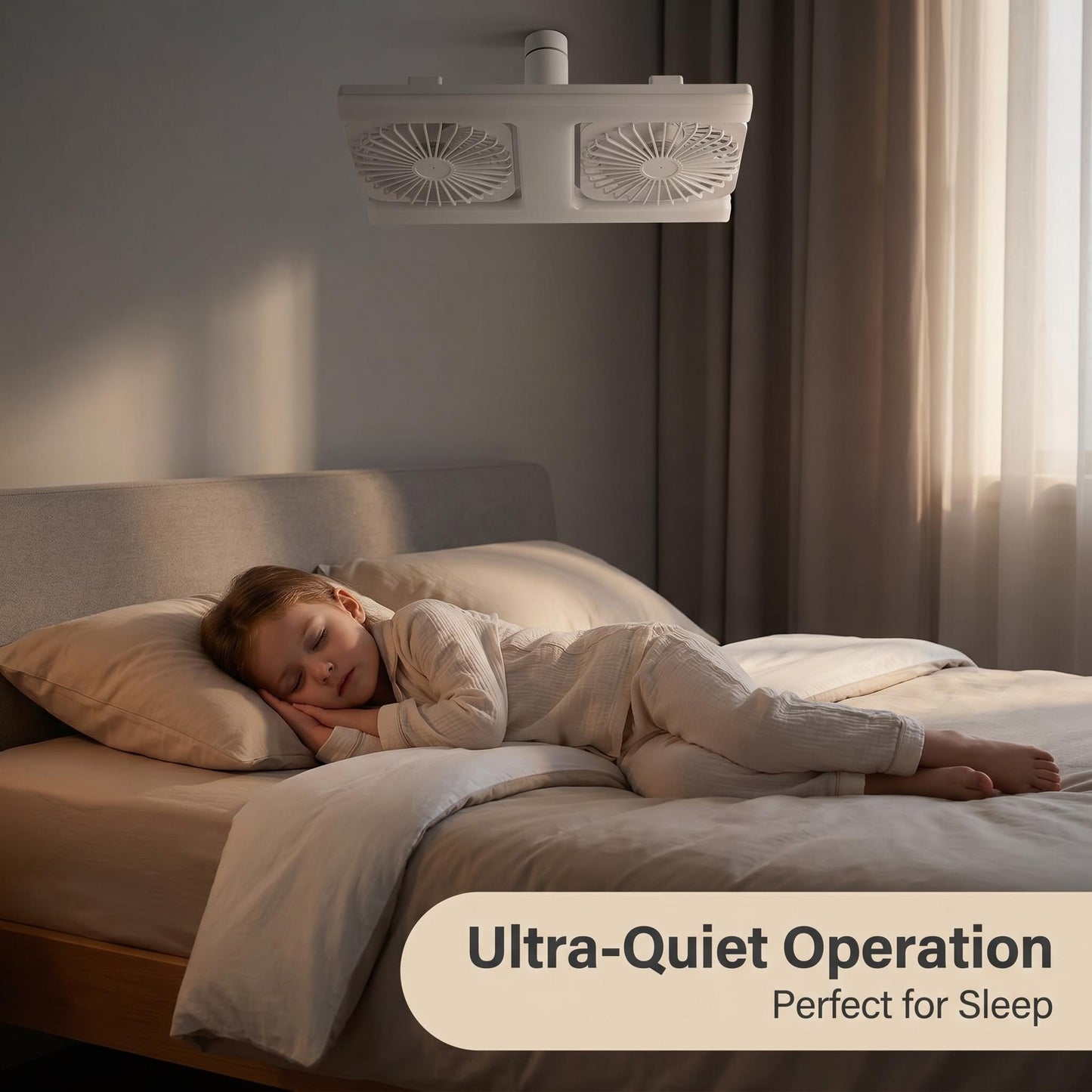 Modern 2-in-1 LED mennyezeti ventilátor-lámpa hálószobába és étkezőbe – távirányítóval ❄️💡🌀🏠