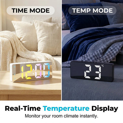 ⏰✨Minimalista stílusú digitális ébresztőóra, hálószobába és irodába egyaránt