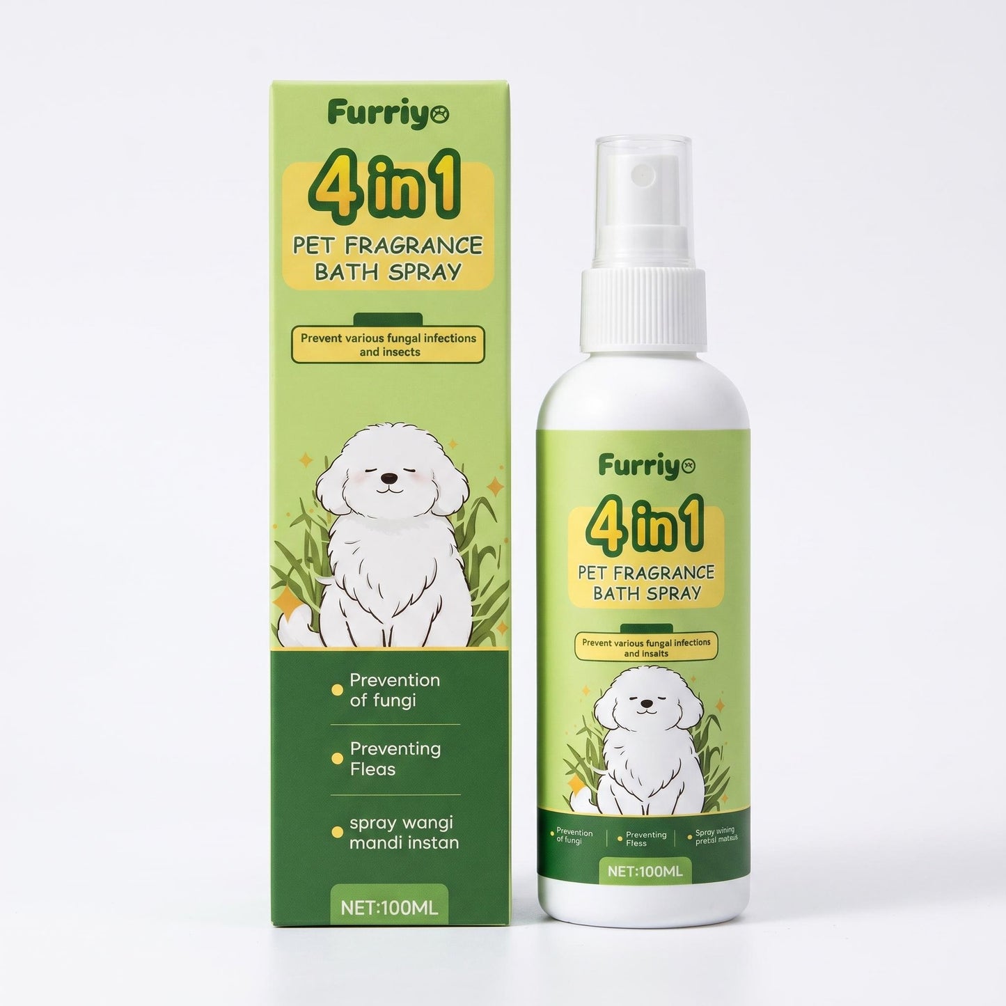 🔥Félárú akció🏷🐾 Természetes állatápoló spray – víz nélkül tisztít, hordozható