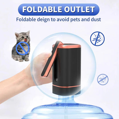🚰Időkorlátozott 50%-os kedvezmény! 💥Automatikus itatószivattyú – újratölthető, összecsukható fúvókával, univerzális ✨