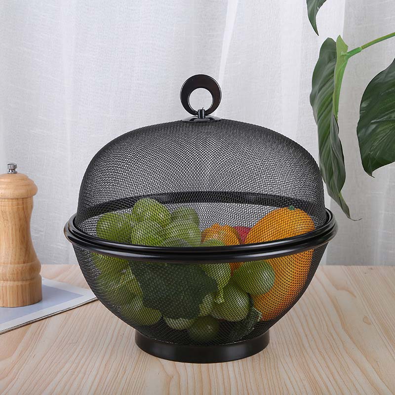 🧺 Időkorlátozott akció: 50% kedvezmény! 🍇 Fedeles, zárt gyümölcskosár – lélegző hálós anyagból, vízelvezető funkcióval ✨