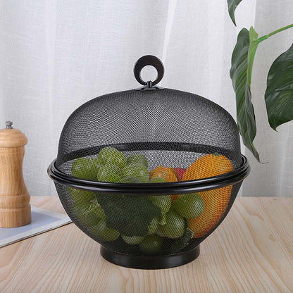🧺 Időkorlátozott akció: 50% kedvezmény! 🍇 Fedeles, zárt gyümölcskosár – lélegző hálós anyagból, vízelvezető funkcióval ✨
