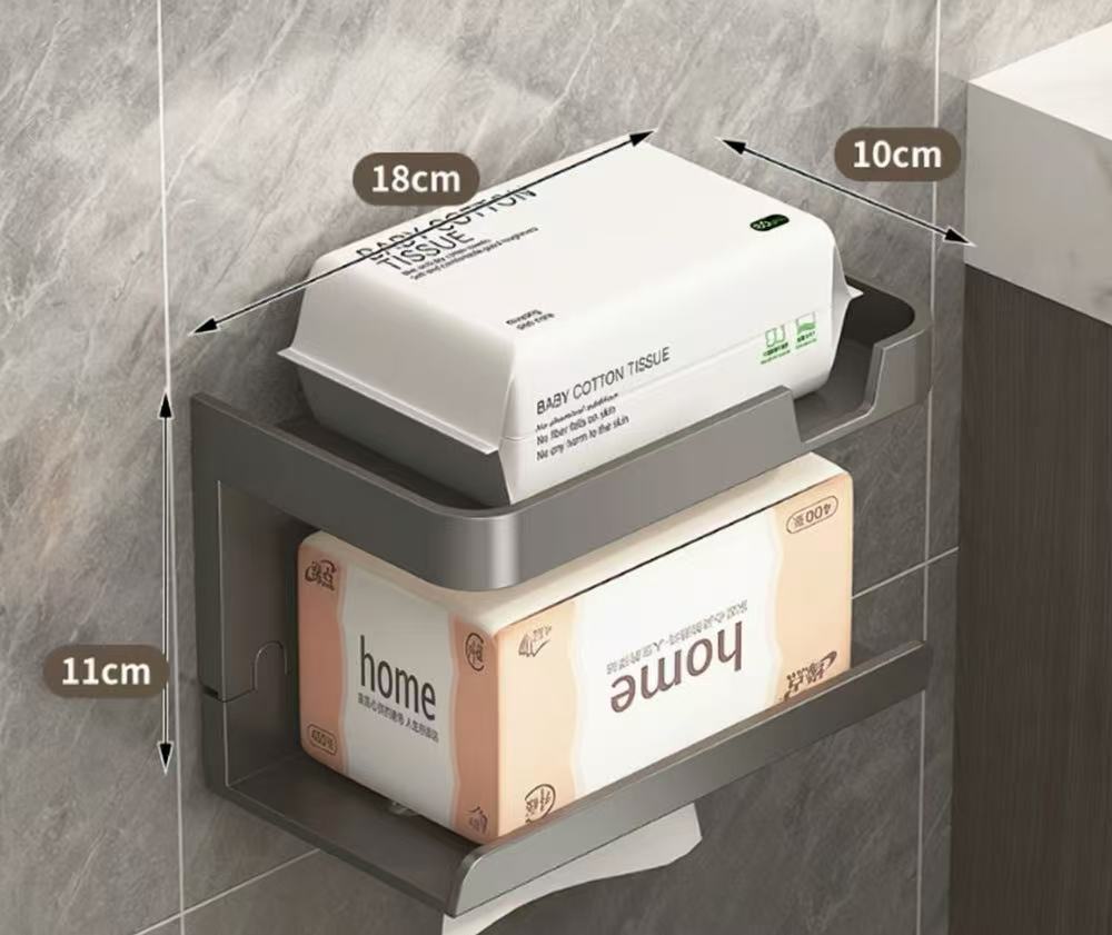 ✨💎Kedvező árú, luxus falra szerelhető WC-papír tartó (fúrás nélkül)🧻🚫🔨