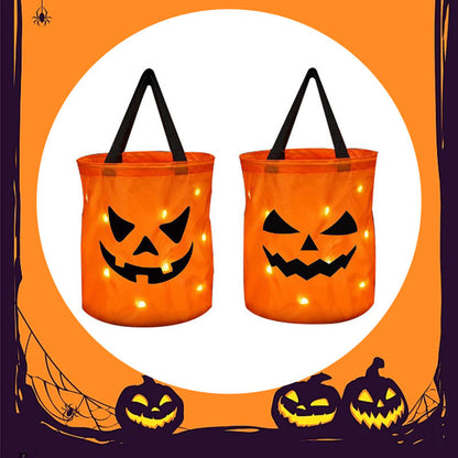 🎃 2026-os akció – Több mint 15 000 darabot adtunk el! ✨ Világító halloweeni tökös táska – LED-es világítással, tágas belső térrel 🍬