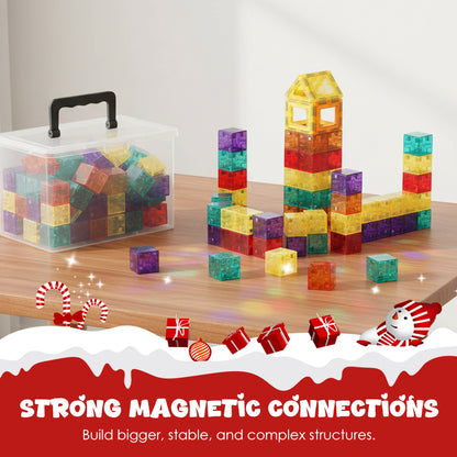 🎁🧲 【50% kedvezmény】 Gyerek mágneses építőelemek | Hatoldalas mágnesek🏗️
