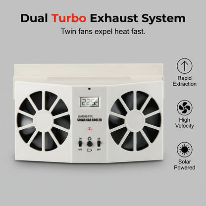 ☀️ Tartsa hűvösen kedvenc autóját – automatikus, hőmérséklet-kijelzős napenergiás szellőzőventilátor – utánvéttel 🚗💨