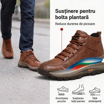 🎁Ultima zi pentru a te bucura de o reducere de 50%, nu o rata! ⏰Fabricați din piele de vițel australiană🐂Suport pentru picioare - ameliorează durerea de picioare✅Impermeabili și antiderapanți, confortabili la mers✅Eleganți și versatili.