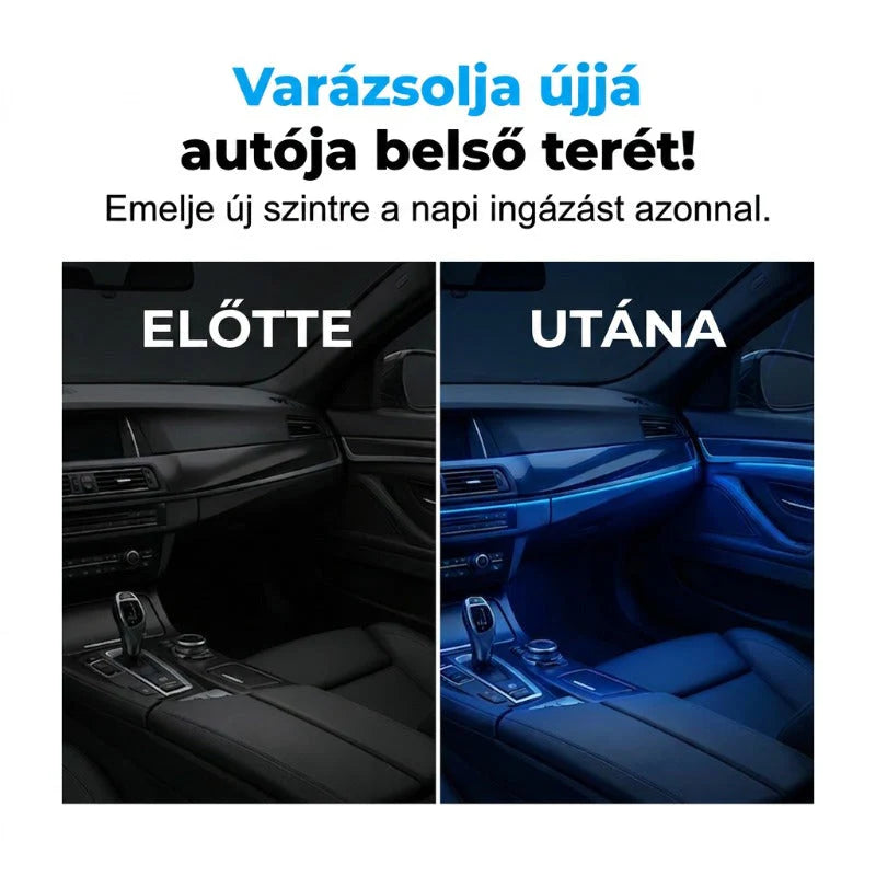 💡🚗 LED-es autó belső világítószalag