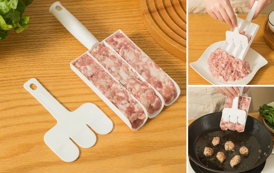 🎁 Kettőt az egy áráért 🎁 Kreatív háromfunkciós húsgombóc-forma, ami vidámságot csempész a konyhájába