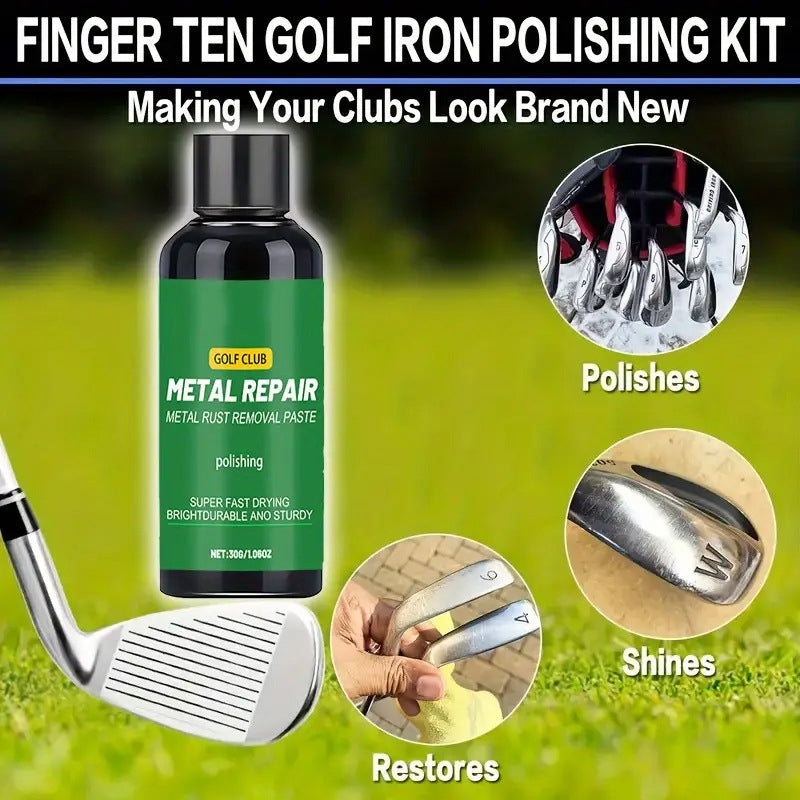 🏌️✨ Professzionális golfütő-fényezőpaszta – eltávolítja a rozsdát és a karcolásokat, visszaadja a tükörfényes csillogást, utánvéttel