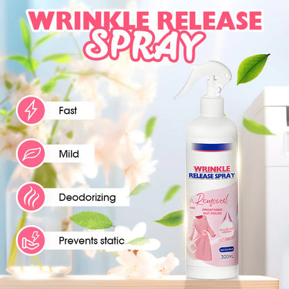 🌿💨 Ránctalanító spray vasalásmentes ingekhez, öltönynadrágokhoz, selyemruhához és lenhez – ránctalanító és simító szer