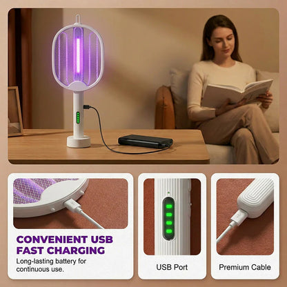 🔋🦟 2 az 1-ben összecsukható szúnyogcsapó | USB-töltés – utánvéttel ✅