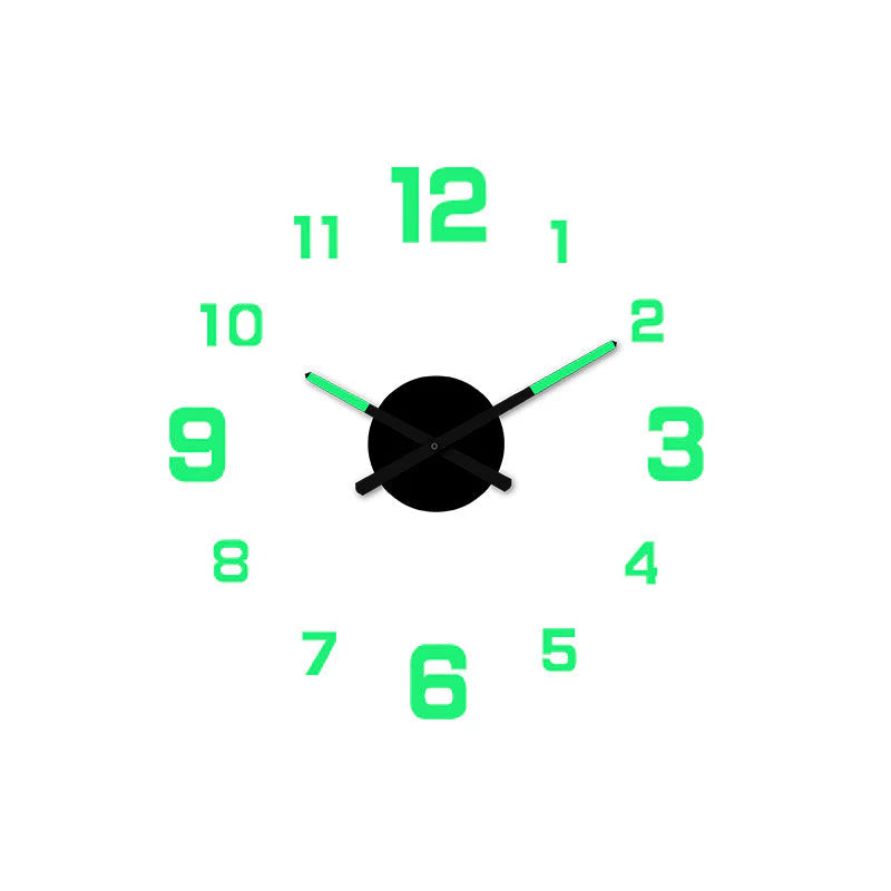 🕐✨3D-s világító akril falióra DIY-készlet