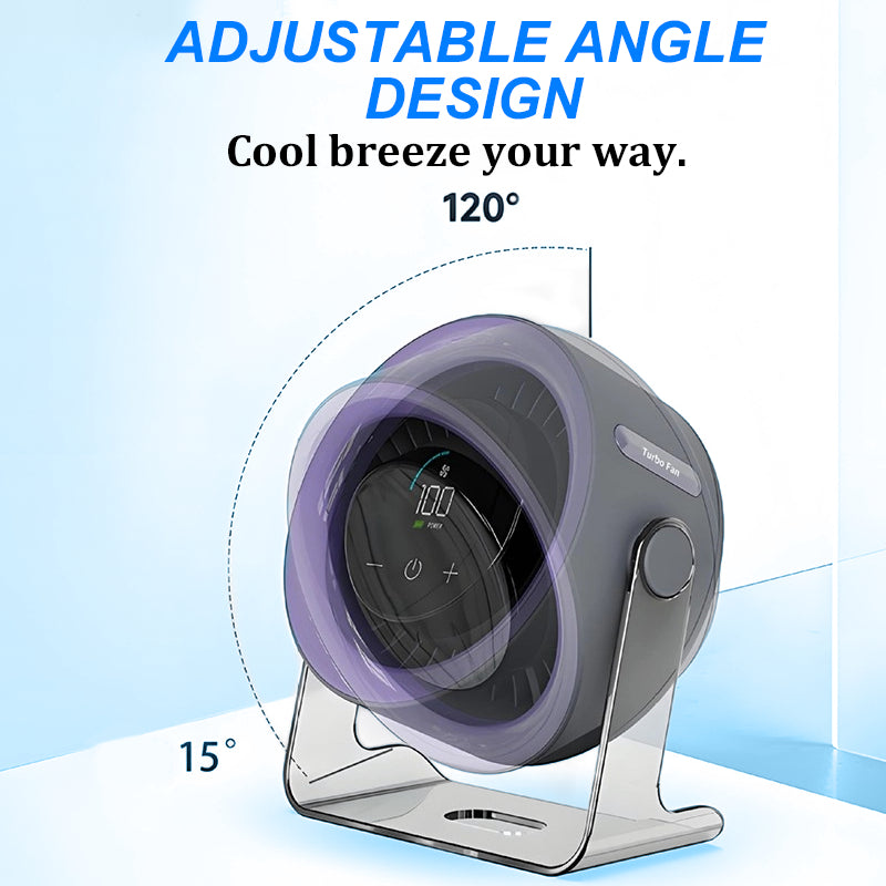 🏆🔥2026 asztali ventilátor – USB-ről tölthető, LED-kijelzővel📊  Rendkívül csendes, hálószobába😴, irodába🖥️ és kempingezéshez🏕️ is alkalmas
