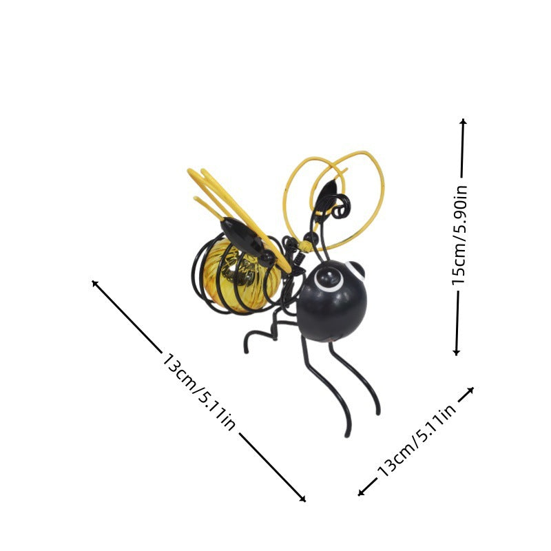 🐝☀️ Méh alakú, függeszthető napelemes lámpa, kültéri használatra