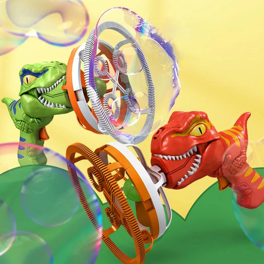 🎁✨ Adj egy különleges ajándékot a gyereknek! Elektromos láncos óriásbuborékfúvó – folyamatos varázslatos élmény, lenyűgöző látványosság 🌿🦖