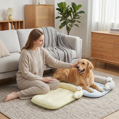 🛋️ Egész évben használható kisállat-kanapé – nedvességálló, lélegző, télen meleg, nyáron hűvös, levehető huzattal, kutyáknak és macskáknak egyaránt alkalmas, utánvéttel