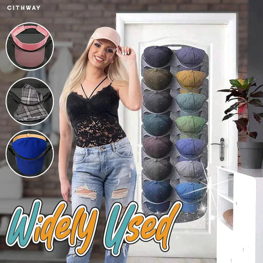 🧢 Több rekesszel ellátott, akasztható sapkákészlet