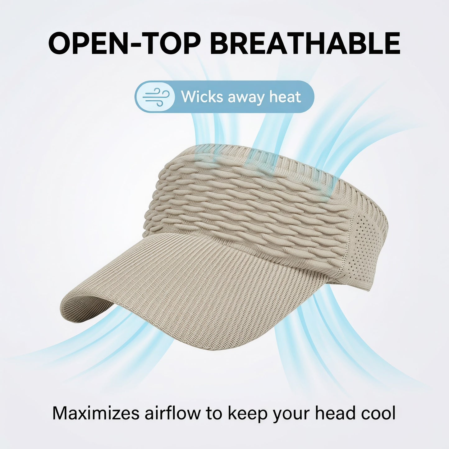 🧢🌞Egy rendkívül jól szellőző napellenző sapka, kifejezetten szabadtéri sportokhoz tervezve✨