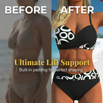 👙 Időkorlátozott 50%-os kedvezmény! ✨ Női, formázó hatású, kétrészes bikini szett