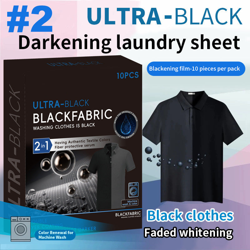 🖤Ultra-Black ruházati feketítő lapka, amely visszaállítja a ruhák eredeti színét 👖⚫