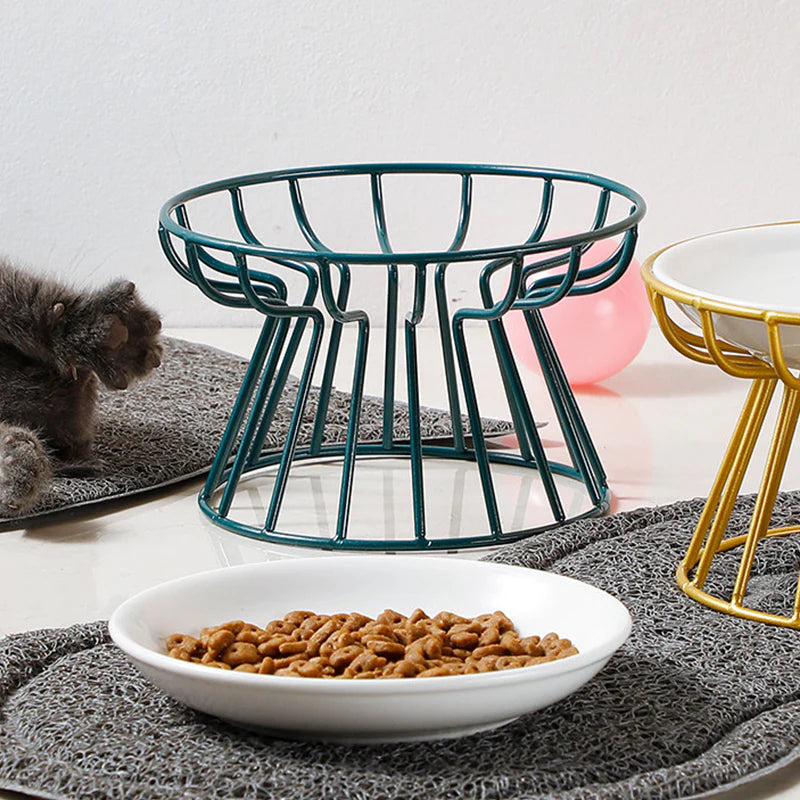 😿 A macskádnak mindig fekete az álla? Próbáld ki ezt a tálat! Kerámia, magas lábú macskatál – sima, baktériumgátló felület + nyakvédő kialakítás, állatorvosok is ajánlják 🐾💚