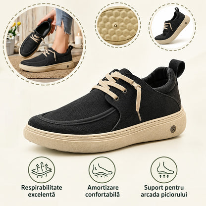 🎁Ultima zi pentru a te bucura de o reducere de 50%, nu o rata! ⏰Fabricați din piele de vițel australiană🐂Suport pentru picioare - ameliorează durerea de picioare✅Impermeabili și antiderapanți, confortabili la mers✅Eleganți și versatili.