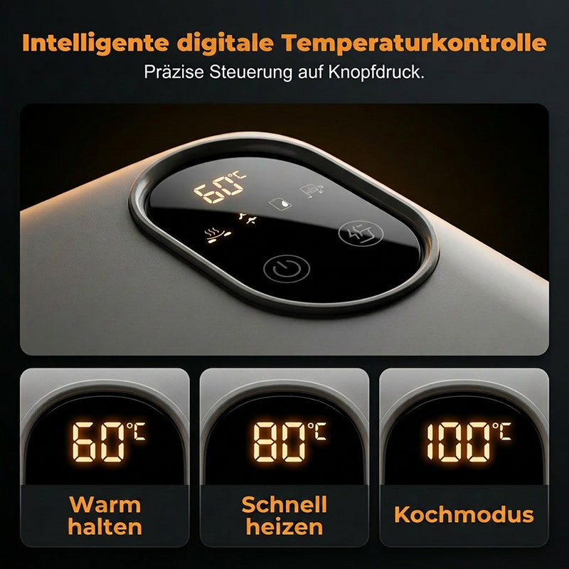 🍱50%-os kedvezmény! ⚡ Hordozható, önmelegítő funkcióval ellátott elektromos ételtartó 🌡️
