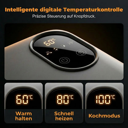 🍱50%-os kedvezmény! ⚡ Hordozható, önmelegítő funkcióval ellátott elektromos ételtartó 🌡️