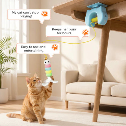 🐈 Automatikusan visszahúzódó macskajáték – intelligens kinyúlás és automatikus visszahúzódás, így a macska egyedül is bátran játszhat, utánvéttel