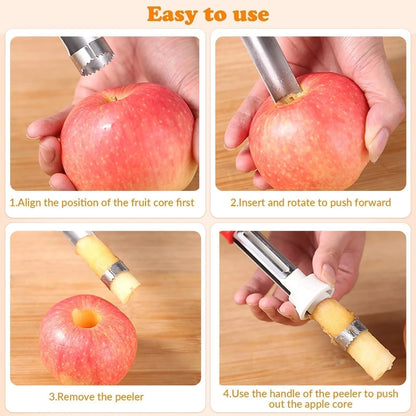 🔥Félárú akció🏷🍎 Rozsdamentes acél alma szerszám – éles penge, biztonságos használat