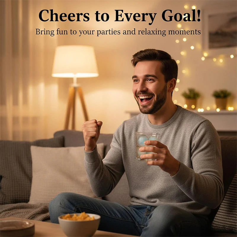 ⚽  🔥 Szilikon gömb alakú jégtartó – tökéletes jégkockák a nyári italokhoz 🧊⚽✨