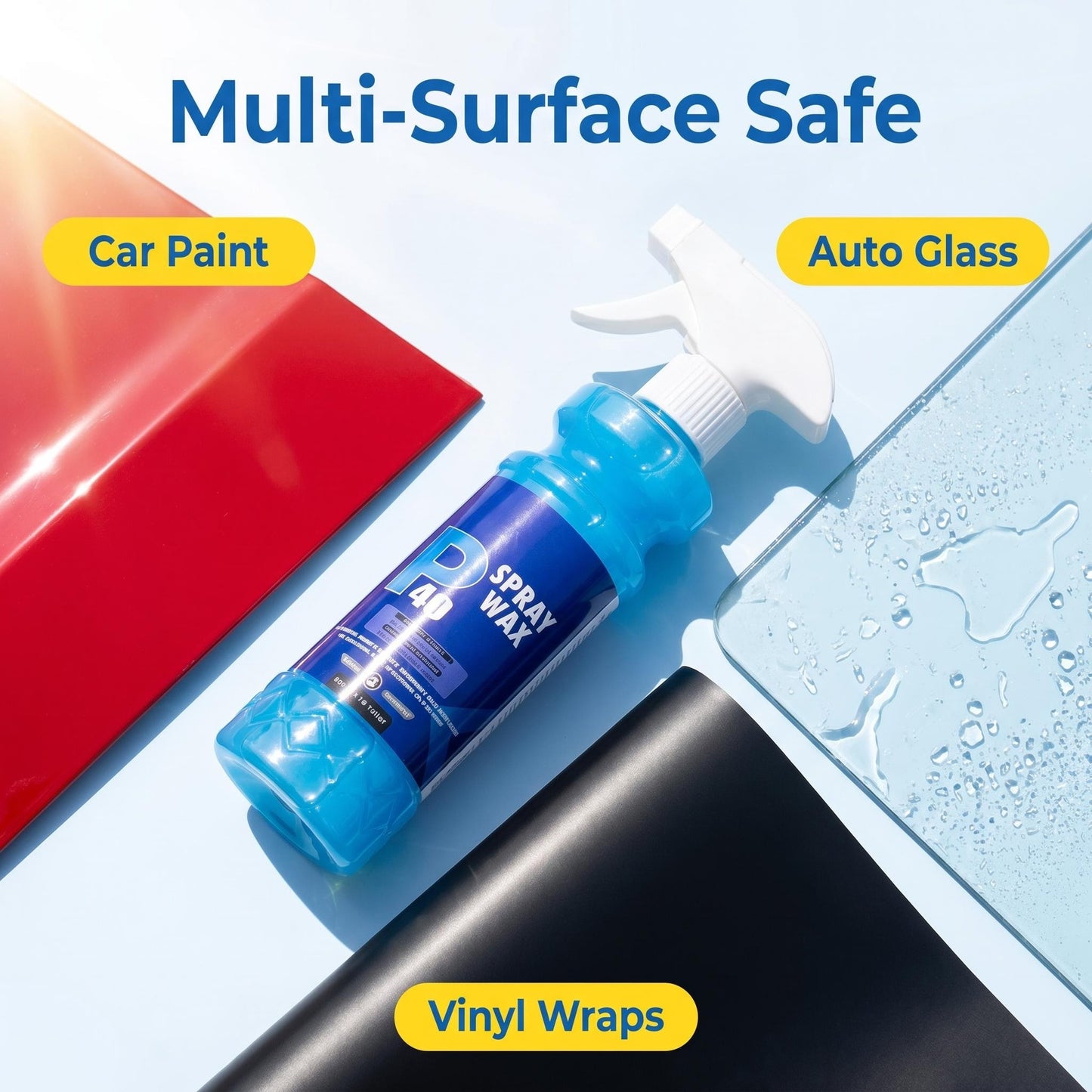 🚗 Autóápoló folyékony viasz spray – kerámia-alapú összetétel, vízlepergető fény – utánvéttel ✨