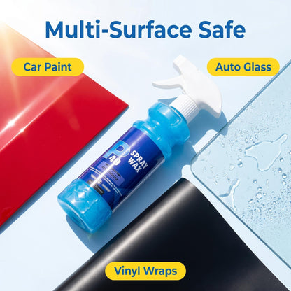 🚗 Autóápoló folyékony viasz spray – kerámia-alapú összetétel, vízlepergető fény – utánvéttel ✨