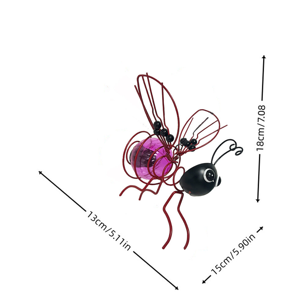 🐝☀️ Méh alakú, függeszthető napelemes lámpa, kültéri használatra