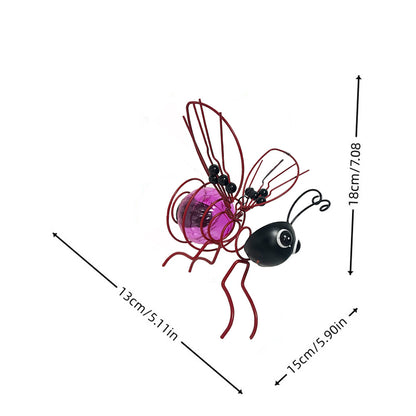 🐝☀️ Méh alakú, függeszthető napelemes lámpa, kültéri használatra