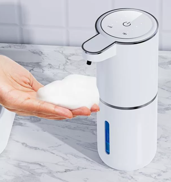 🧼✨ Intelligens, 4 fokozatú habos kézmosó adagoló – infravörös érzékelő · automatikus habadagolás · érintésmentes, így higiénikusabb · IPX5 vízálló