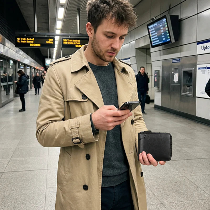 💳 Többfunkciós pénztárca (🛡️ RFID-árnyékoló réteggel) – utánvéttel