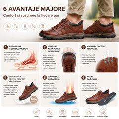 🎁Ultima zi pentru a profita de reducerea de 40%! Nu rata ocazia! ⏰ Ameliorează durerile de picioare și fasciita plantară: încălțăminte ortopedică impermeabilă și antiderapantă.