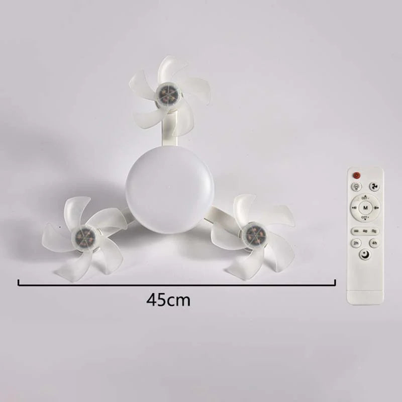 🌀 50% kedvezmény💥 LED-es világítással és távirányítóval ellátott mennyezeti ventilátor