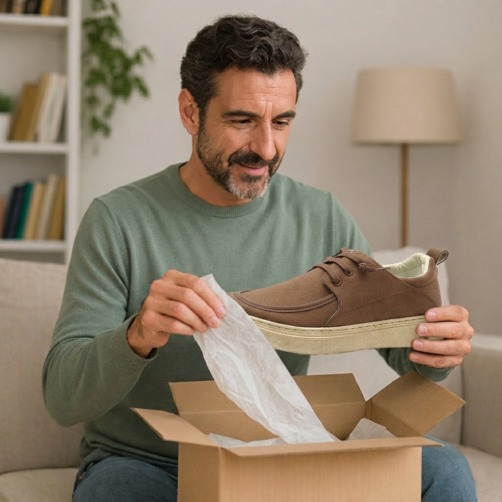 🎁Ultima zi pentru a te bucura de o reducere de 50%, nu o rata! ⏰Fabricați din piele de vițel australiană🐂Suport pentru picioare - ameliorează durerea de picioare✅Impermeabili și antiderapanți, confortabili la mers✅Eleganți și versatili.