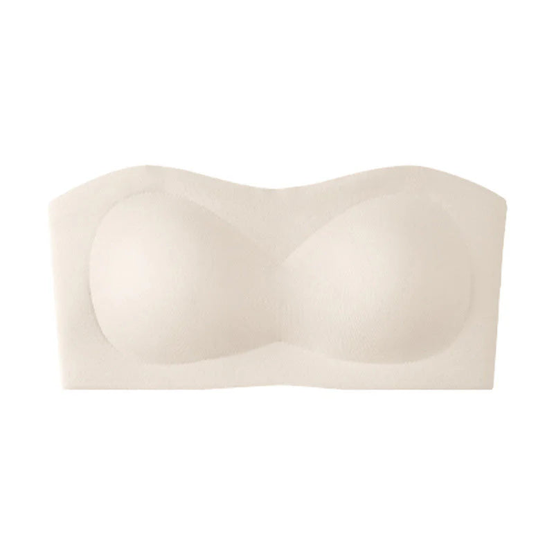 💞Női vállpánt nélküli melltartók, push-up bandeau melltartók, csúszásmentes, merevítő nélküli, támasztó, párnázott melltartók, varratmentes, kényelmes csőmelltartók
