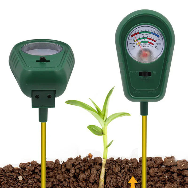 🌱 🔥 Háromfunkciós talajelemző készülék, tiszta kijelzővel 🌿